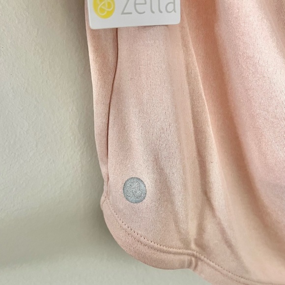 Zella Girl Pink Mesh Open Back Tee Size L 10/12 NWT - Picture 10 of 13